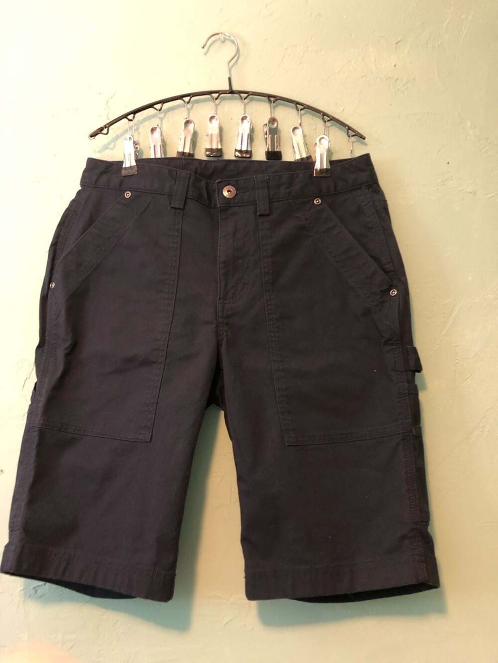 Duluth Trading Co. Women's Curve Setter CoolMax Carpenter Shorts navy Size 6